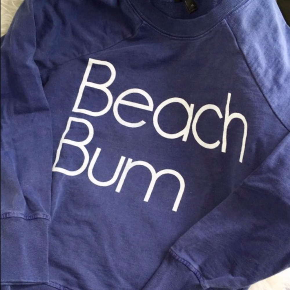 J.Crew Beach Bum blue sweatshirt